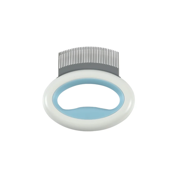 M Pets Mini Comb for Dogs and Cats (White/Light Blue)