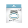 M Pets Mini Comb for Dogs and Cats (White/Light Blue)