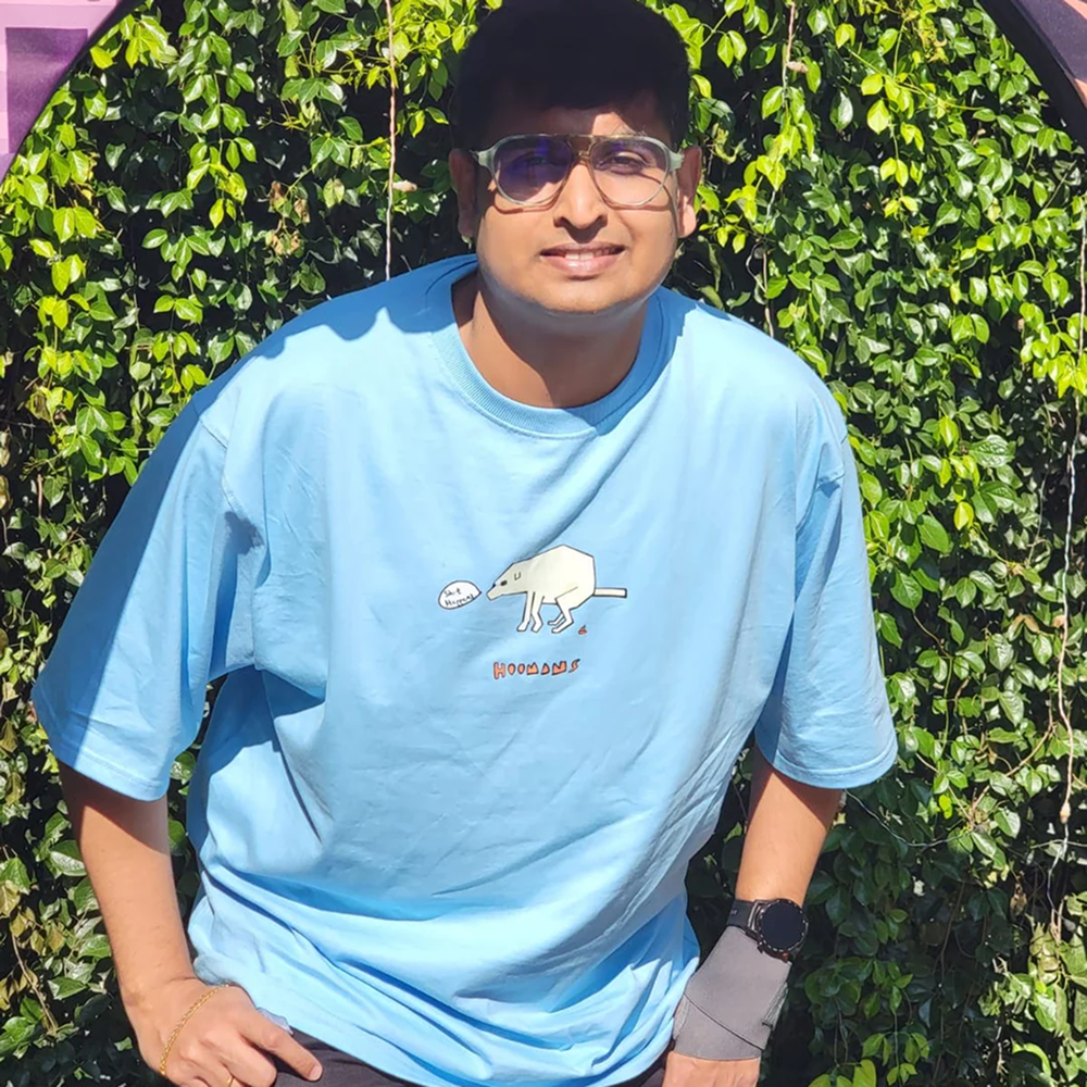 Hoomans Shit Happens T Shirt for Men and Women (Light Blue) Pet Parent-Clothing & Accessories Hoomans Dropship