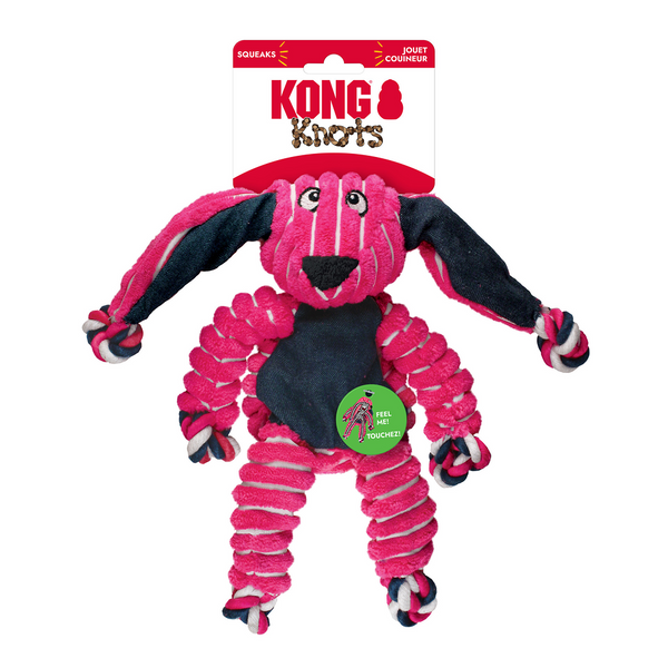 Kong Cozie Floppy Rabbit Toy for Dogs (Pink)