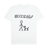 Hoomans The Head Tilt T Shirt for Men and Women (White) Pet Parent-Clothing & Accessories Hoomans Dropship XS