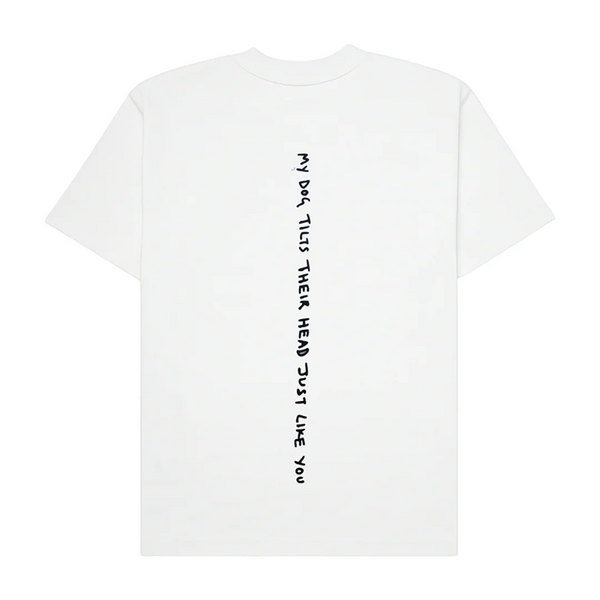 Hoomans The Head Tilt T Shirt for Men and Women (White)