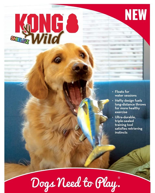 Kong Wild Shieldz Perch Toy for Dogs (Multicolour)