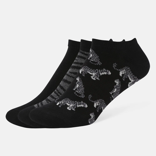 SocksXpress WWF Formal Lowcut Socks for Men (Pack of 3)