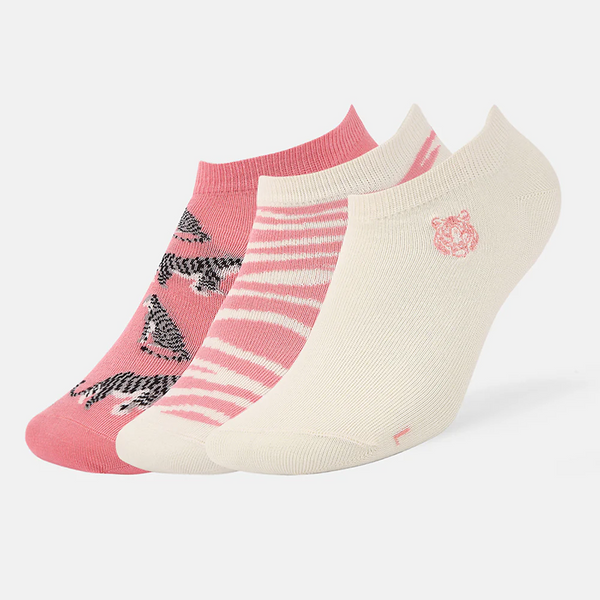SocksXpress WWF Themed Ankle Socks for Women (Pack of 3)
