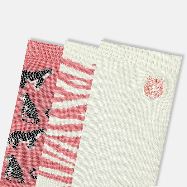 SocksXpress WWF Themed Ankle Socks for Women (Pack of 3)