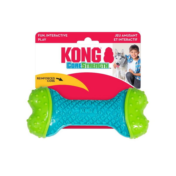 Kong CoreStrength Bone Toy for Dogs (Blue & Green)