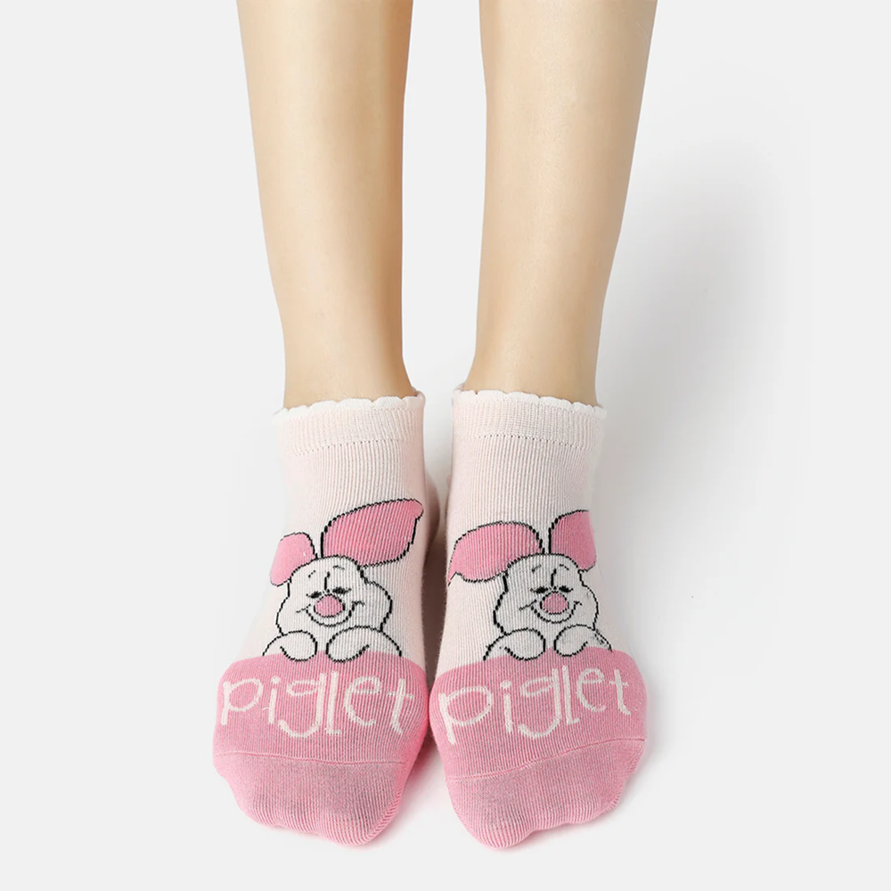 SocksXpress Winnie The Pooh Themed Ankle Socks for Women (Pack of 3) Pet Parent-Clothing & Accessories SocksXpress