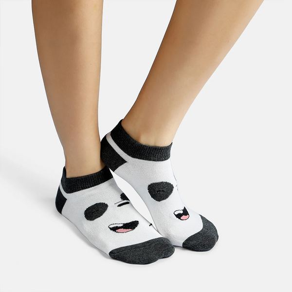 SocksXpress We Bare Bears Themed Ankle Socks for Women (Pack of 3)