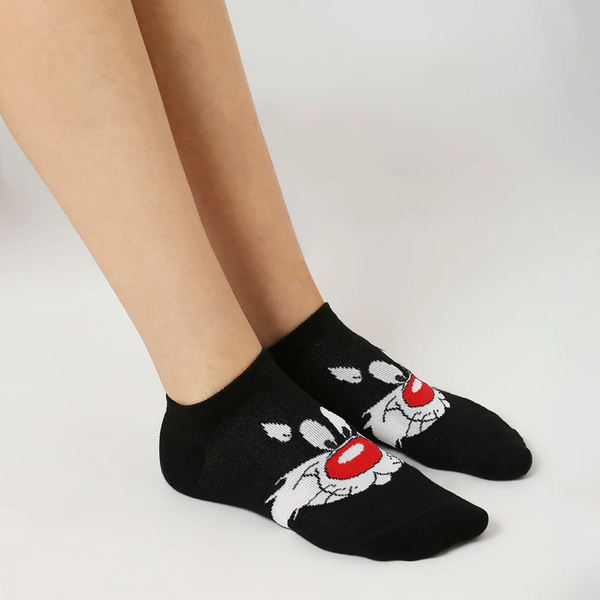 SocksXpress Looney Tunes Cartoon Lowcut Socks for Women (Pack of 3)