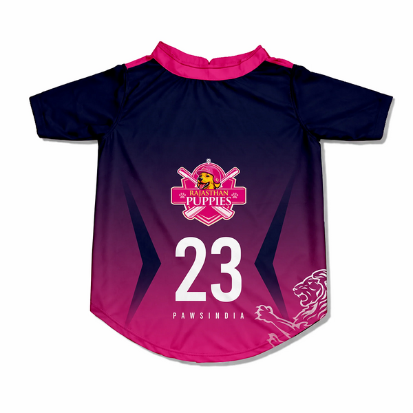 Pawsindia Rajasthan Puppies T20 Pets Premier League Jersey for Cats | Indian Pet League