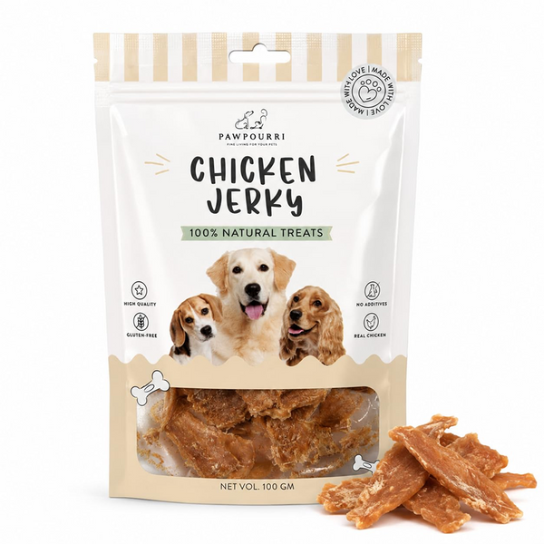 Pawpourri 100% Natural Chicken Jerky Dog Treat