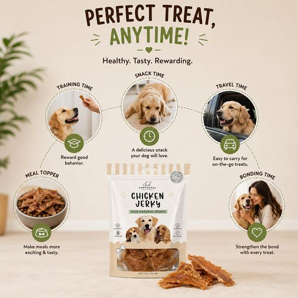 Pawpourri 100% Natural Chicken Jerky Dog Treat