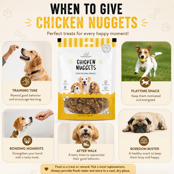 Pawpourri 100% Natural Chicken Nuggets Dog Treat