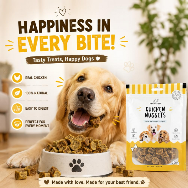 Pawpourri 100% Natural Chicken Nuggets Dog Treat