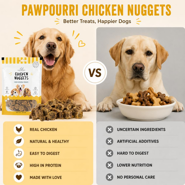 Pawpourri 100% Natural Chicken Nuggets Dog Treat