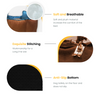 House of Furry Ultra Soft Velvet Luxury Jazz Donut Sofa Bed for Dogs and Cats (Multicolor)