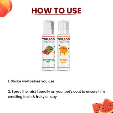 TopDog Premium Peach Mist Spray for Dogs and Cats