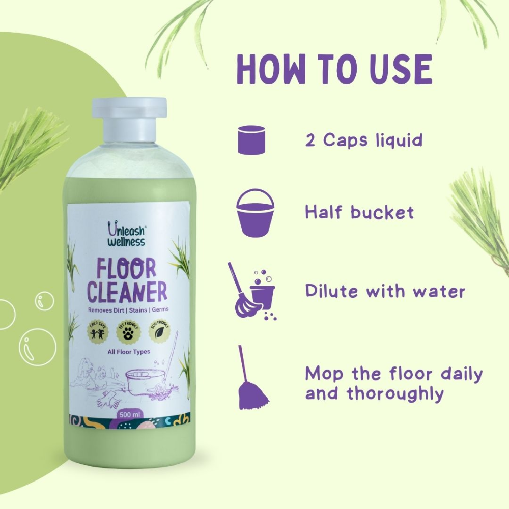 Unleash Wellness Pet Safe Floor Cleaner for Dogs and Cats Both-Health & Wellness Unleash Wellness Dropship