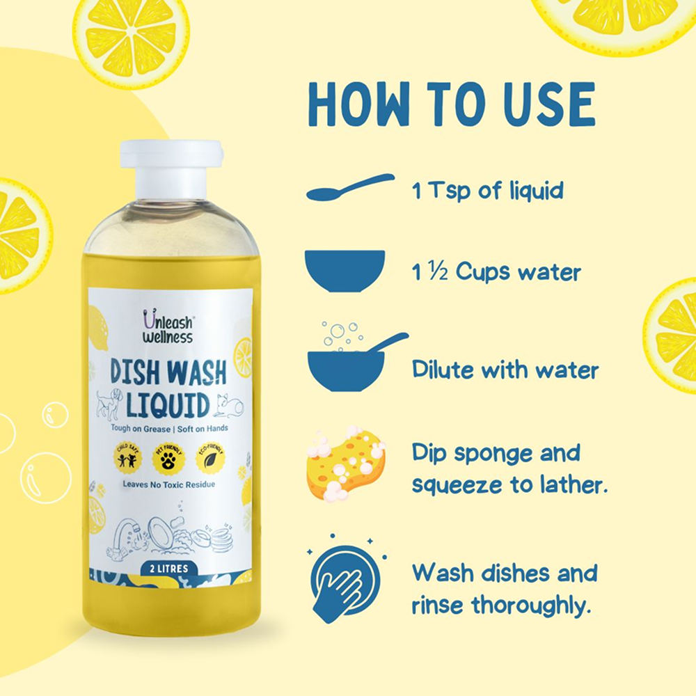 Unleash Wellness Pet Safe Dishwashing Liquid for Dogs and Cats Both-Health & Wellness Unleash Wellness Dropship