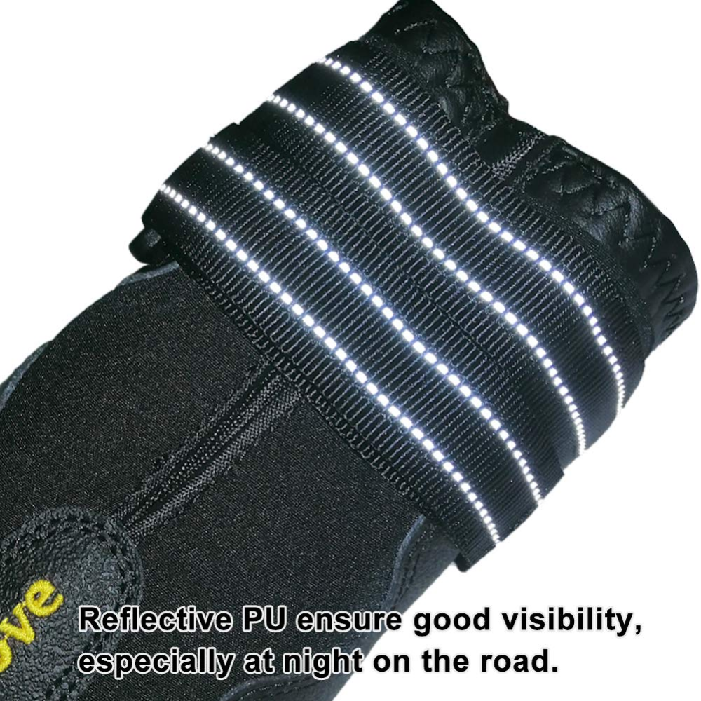 Truelove Waterproof Pet Boots for Dogs (Black, Set of 4) Dogs-Clothing & Accessories True Love