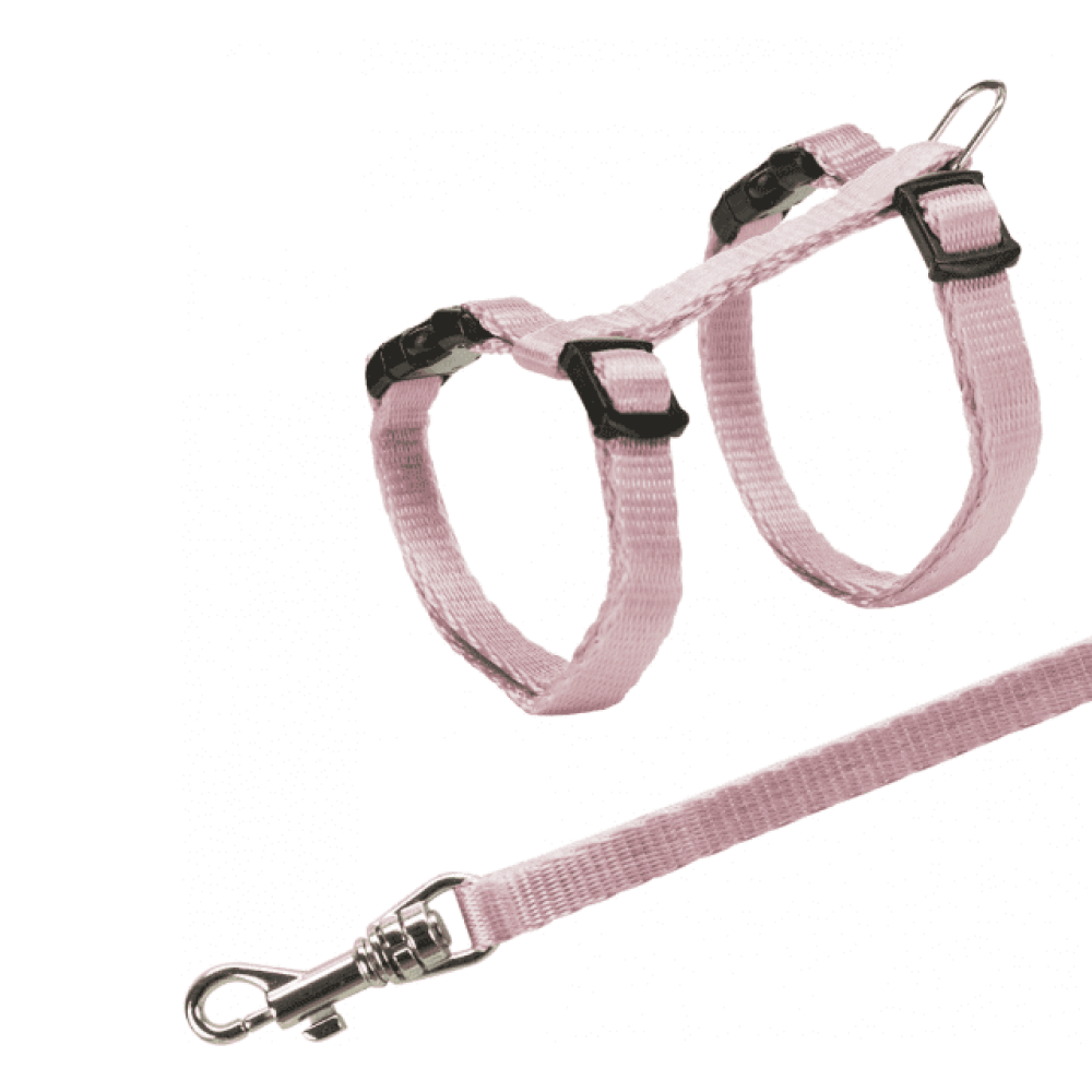 Trixie Harness with Leash for Kittens (Pastel Pink)