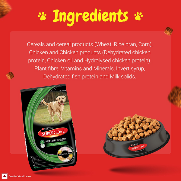 Purina SuperCoat Adult Healthy Weight Dog Dry Food