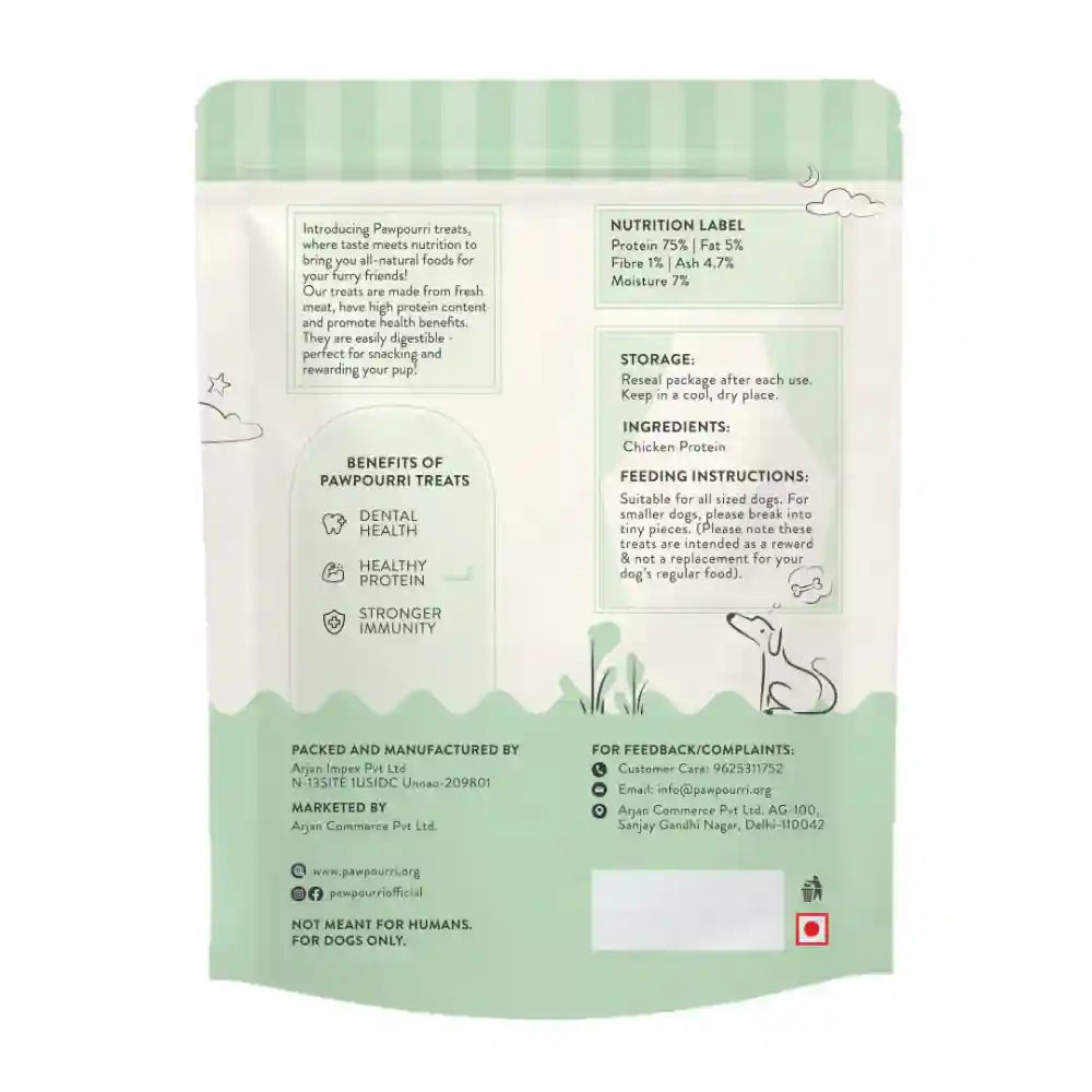 Pawpourri 100% Natural Chicken Feet Dog Treat