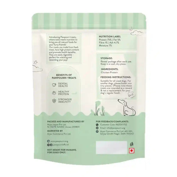 Pawpourri 100% Natural Chicken Feet Dog Treat
