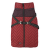 Pawpourri Puffer Jacket with Attached Harness for Dogs (Maroon) Both-Clothing & Accessories Pawpourri Dropship XXL