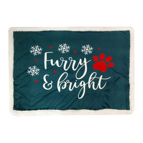 Pawpourri Furry & Bright Xmas Blanket for Dogs Dogs-Bedding, Mats & Travel Supplies Pawpourri Dropship One Size