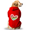 Pawsindia Love Hoodie for Dogs (Red) Dogs-Clothing & Accessories Pawsindia Dropship XS