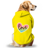Pawsindia Love Hoodie for Dogs (Yellow) Dogs-Clothing & Accessories Pawsindia Dropship XS