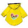 Pawsindia Love Hoodie for Dogs (Yellow) Dogs-Clothing & Accessories Pawsindia Dropship