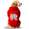 Pawsindia Single Taken Hungry Hoodie for Dogs (Red) Dogs-Clothing & Accessories Pawsindia Dropship L