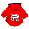 Pawsindia Single Taken Hungry Hoodie for Dogs (Red) Dogs-Clothing & Accessories Pawsindia Dropship