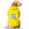 Pawsindia Single Taken Hungry Hoodie for Dogs (Yellow) Dogs-Clothing & Accessories Pawsindia Dropship XS