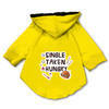 Pawsindia Single Taken Hungry Hoodie for Dogs (Yellow) Dogs-Clothing & Accessories Pawsindia Dropship
