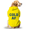 Pawsindia Cold AF Hoodie for Dogs (Yellow) Dogs-Clothing & Accessories Pawsindia Dropship XS