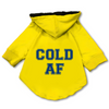 Pawsindia Cold AF Hoodie for Dogs (Yellow) Dogs-Clothing & Accessories Pawsindia Dropship