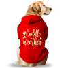 Pawsindia Cuddle Weather Hoodie for Dogs (Red) Dogs-Clothing & Accessories Pawsindia Dropship XS
