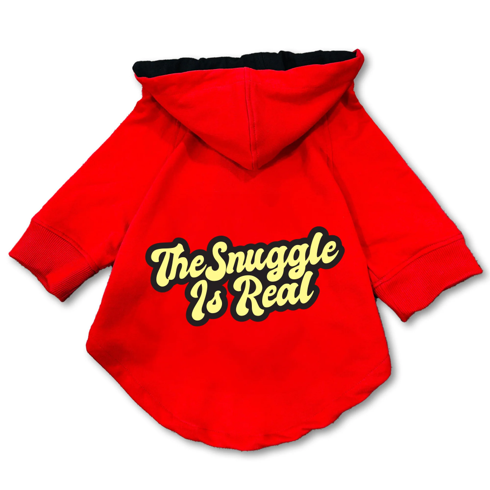 Pawsindia Snuggle is Real Hoodie for Dogs (Red) Dogs-Clothing & Accessories Pawsindia Dropship