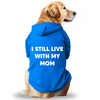 Pawsindia I still Live With My Mom Hoodie for Dogs (Blue) Dogs-Clothing & Accessories Pawsindia Dropship XS
