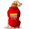 Pawsindia Happy Birthday Hoodie for Dogs (Red) Dogs-Clothing & Accessories Pawsindia Dropship XS