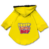 Pawsindia Happy Birthday Hoodie for Dogs (Yellow) Dogs-Clothing & Accessories Pawsindia Dropship
