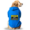 Pawsindia Caution Kaafi Sanskari Hoodie for Dogs (Blue) Dogs-Clothing & Accessories Pawsindia Dropship XS