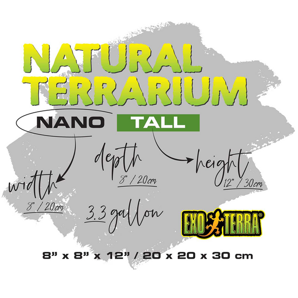 Exoterra Natural Terrarium Nano Wide Aquarium