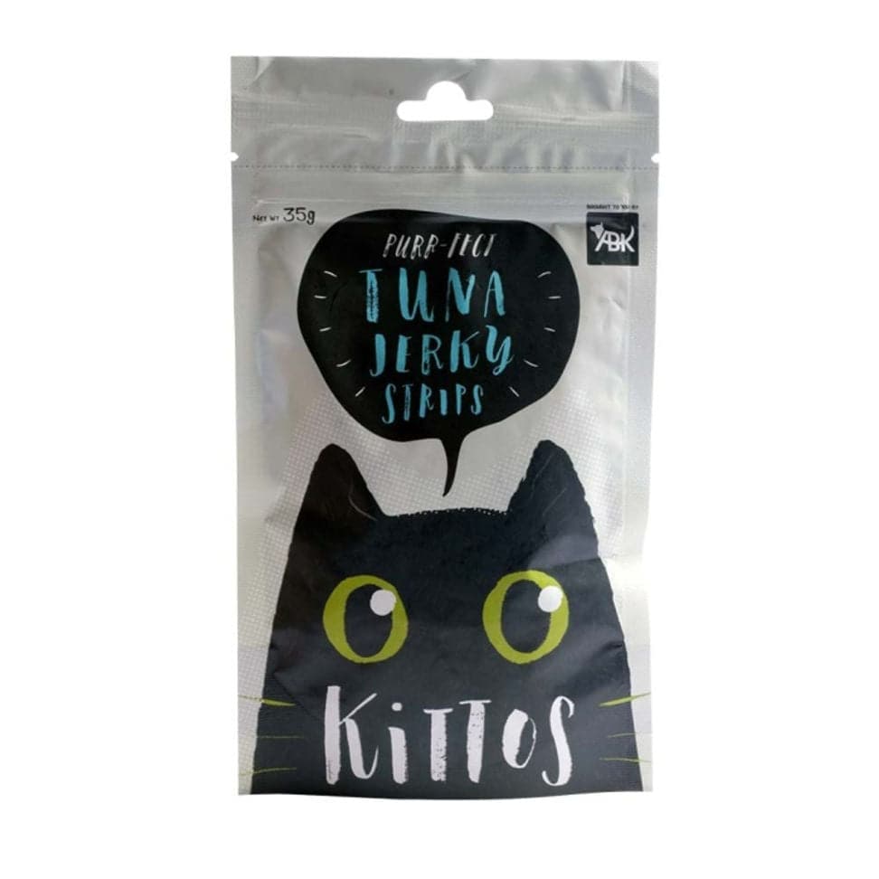 Kittos Purr Fect Tuna Jerky Strips Cat Treats (Sample) Sample Kittos