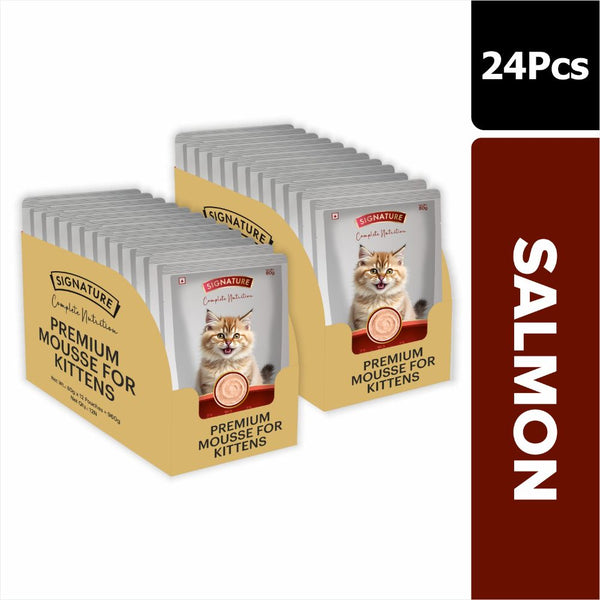 Signature Grain Zero Salmon Mousse Kitten Cat Wet Food