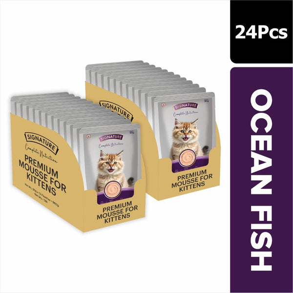 Signature Grain Zero Ocean Fish Mousse Kitten Cat Wet Food